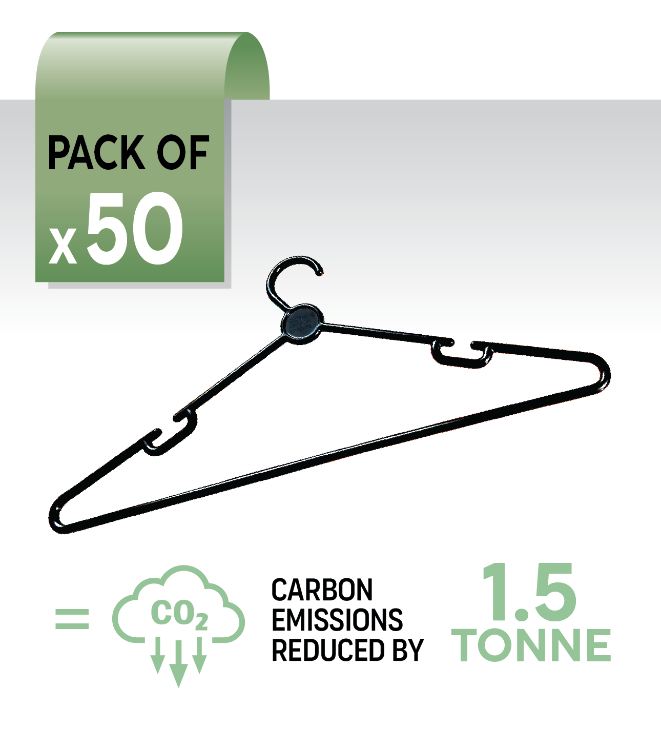 50 hangers - offset 1500kg carbon emissions